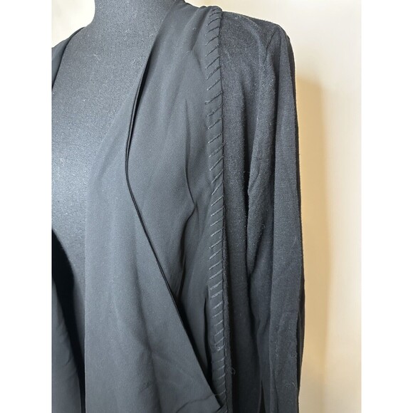 Soft Surroundings Black Open Front Cardigan Cotton Blend Women's MEDIUM - Picture 5 of 12